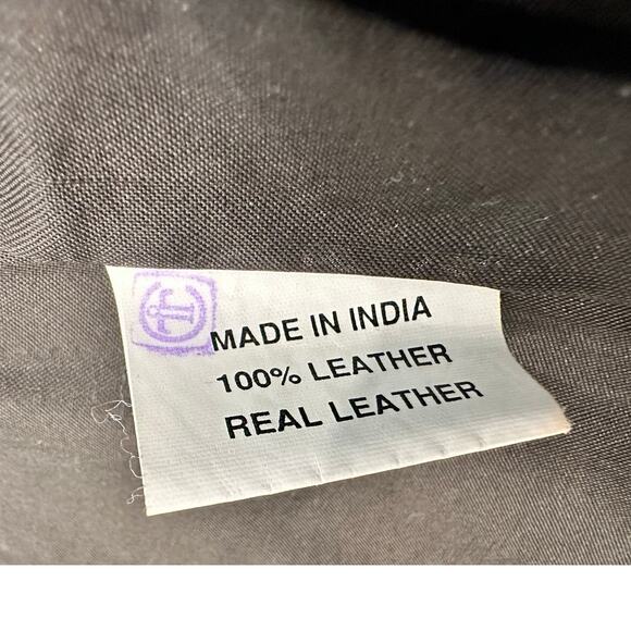 Saguaro West Trading Co. 1990's Soft Supple Dark Brown Leather Zip-up Vest-Small - Picture 7 of 8